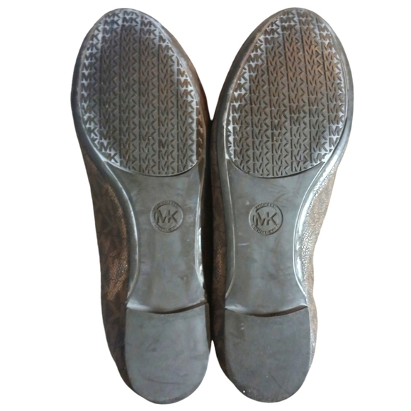 MICHAEL KORS MK Logo Ballet Flat Shoe 6.5 - Picture 8 of 10